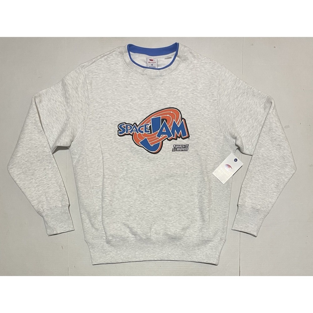 Champion Space Jam 30th Anniversary Gray Medium Sweatshirt NCAA March Madness